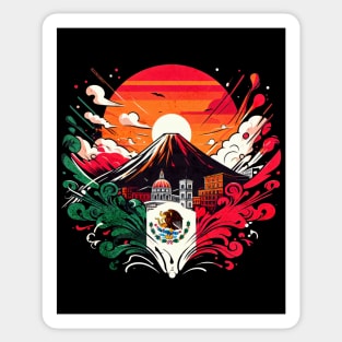 Italian Vesuvius Vulcano Design Sticker